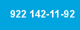 922 142-11-92